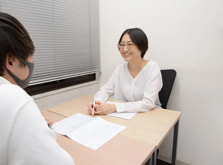 推薦対策の個別面談の様子
