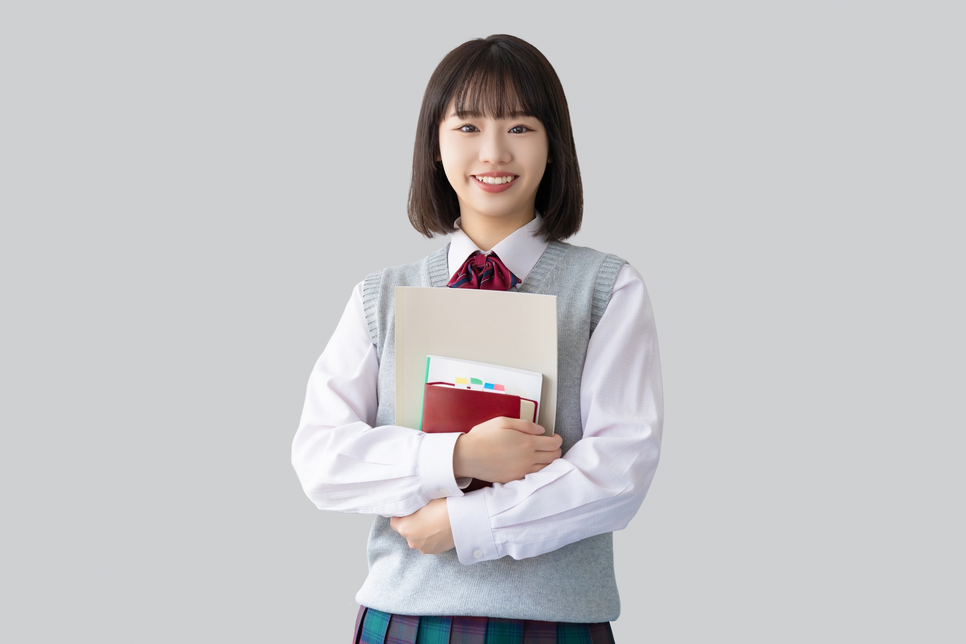 受験生・制服姿の女子高校生