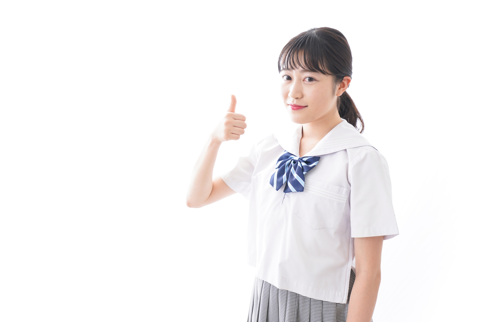 OKサインをする学生
