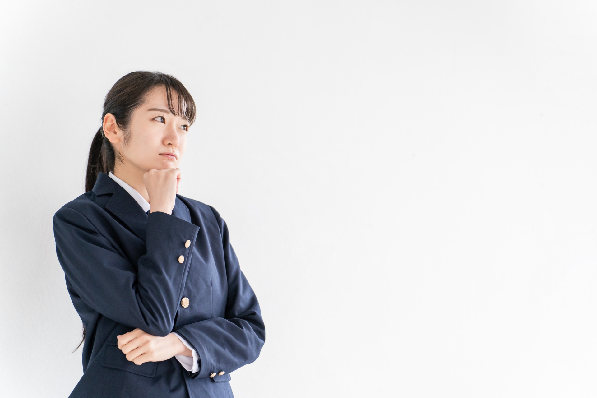 困る高校生