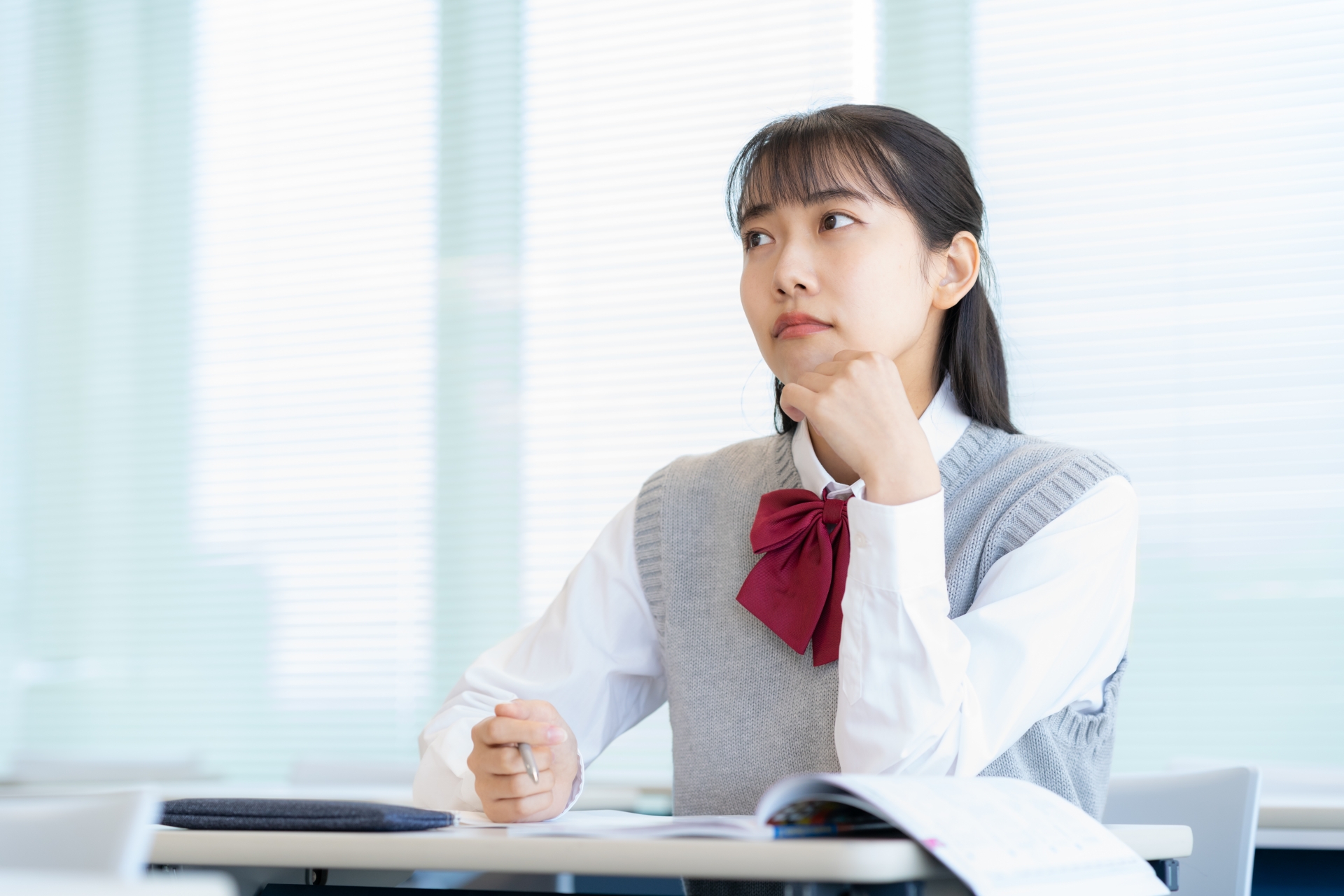 考え事をする