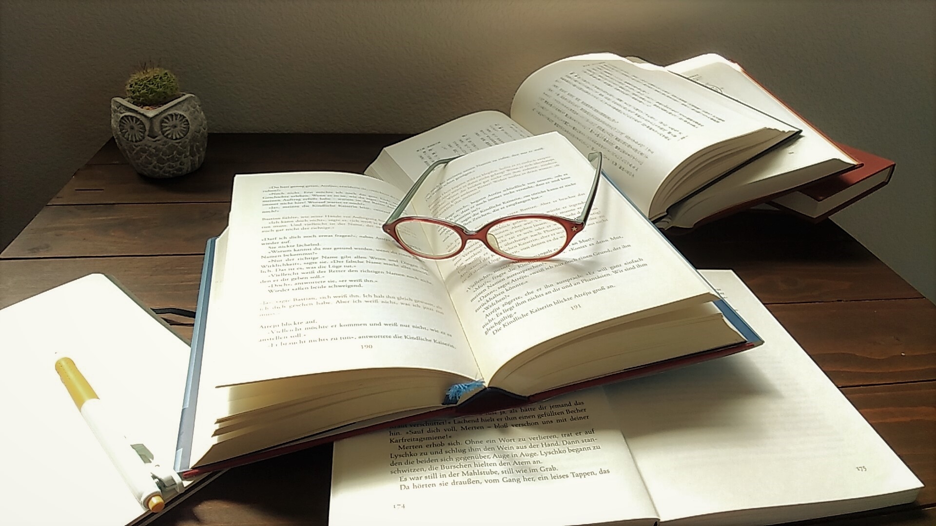 読書中