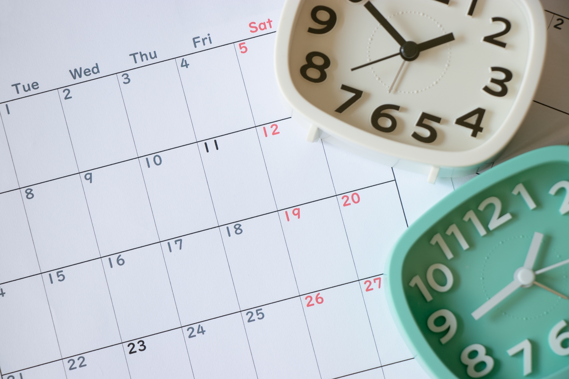 時計とカレンダー4