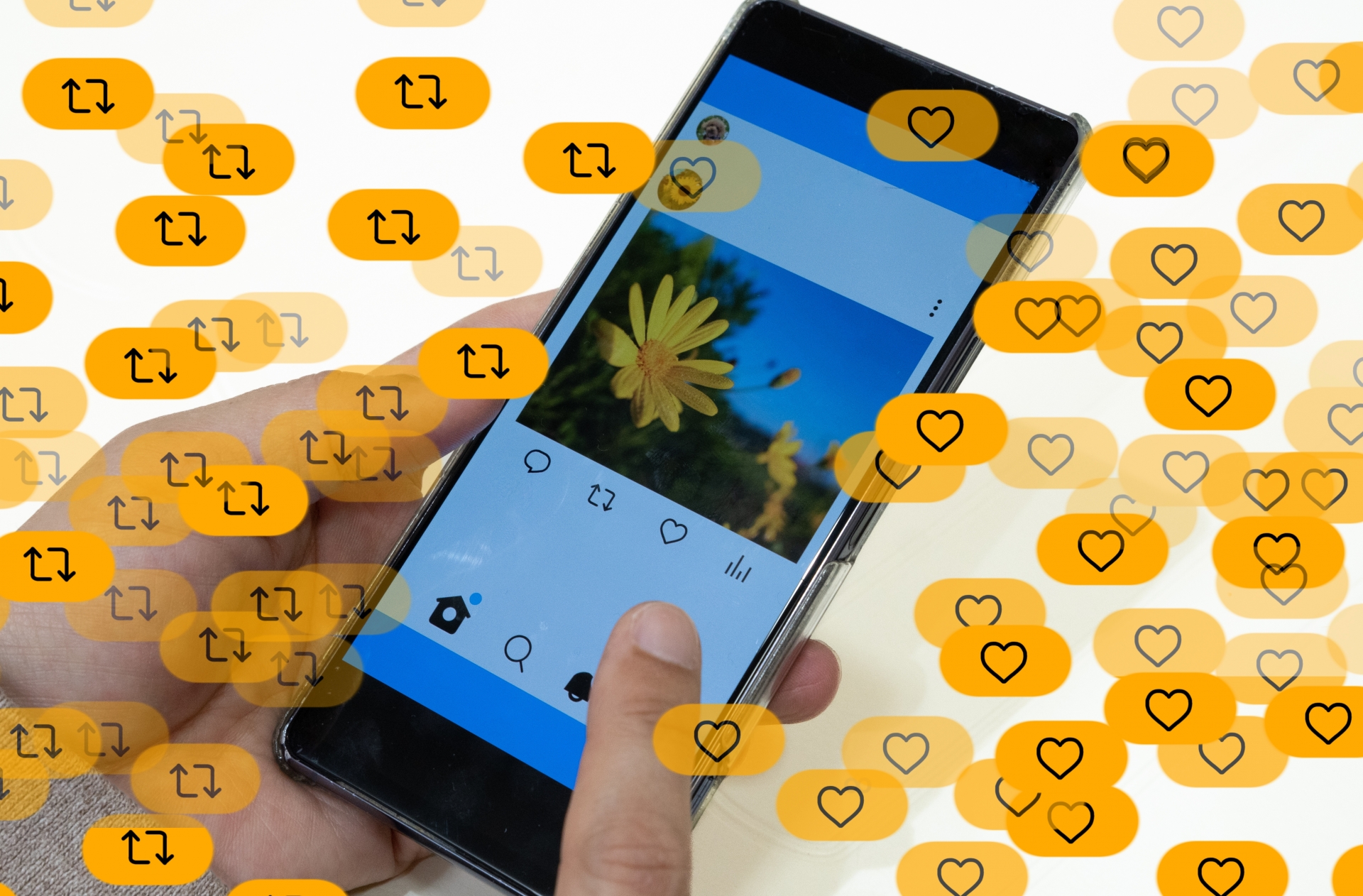 SNS バズるイメージ画像